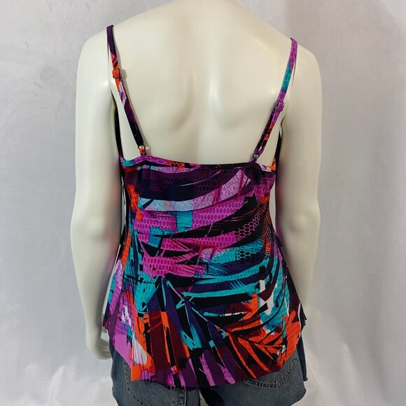 Magicsuit by Miraclesuit Cypress Rita Layered Tankini Bathing Suit Top Sz 16 NWT - Picture 4 of 8
